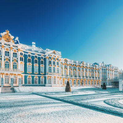 Ekaterininsky Palace, Tsarskoye Selo (Pushkin) suburb of Saint Petersburg.