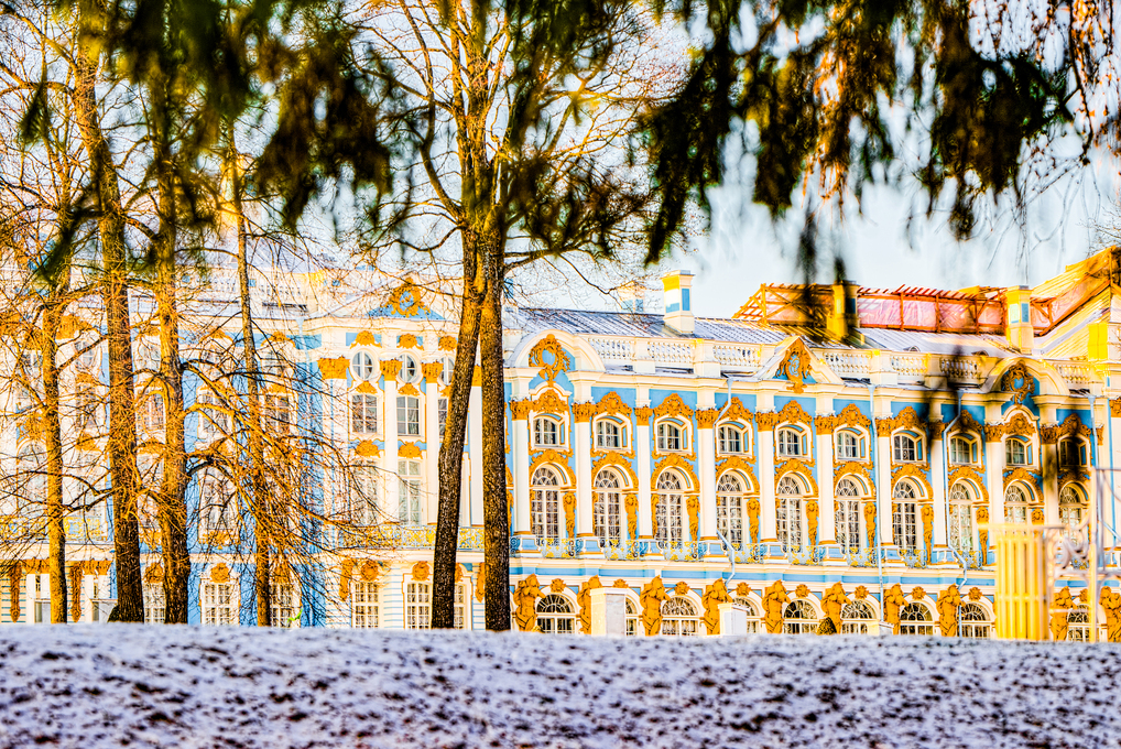 Ekaterininsky Palace, Tsarskoye Selo (Pushkin) suburb of Saint Petersburg.