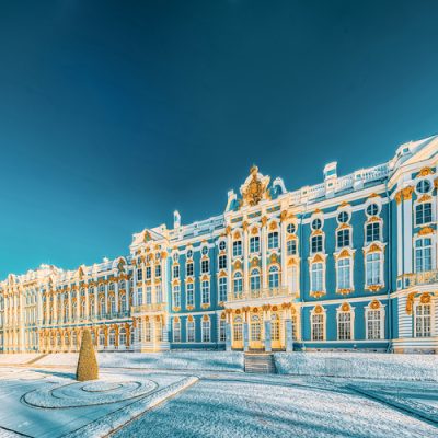 Ekaterininsky Palace, Tsarskoye Selo (Pushkin) suburb of Saint Petersburg.