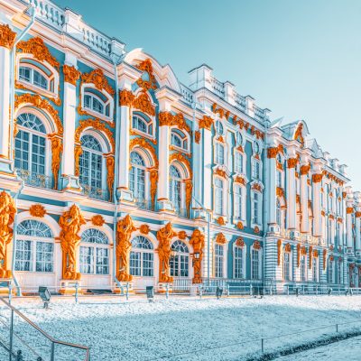 Ekaterininsky Palace, Tsarskoye Selo (Pushkin) suburb of Saint Petersburg.