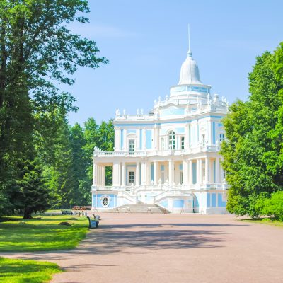 magnificent buildings in Oranienbaum Lomonosov. St. Petersburg