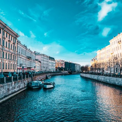 Moika's  Embankment, river in  Saint Petersburg.