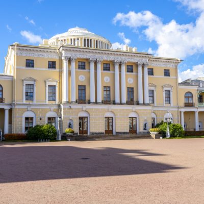 Saint Petersburg, Russia - October 2022: Pavlovsk palace in Pavl
