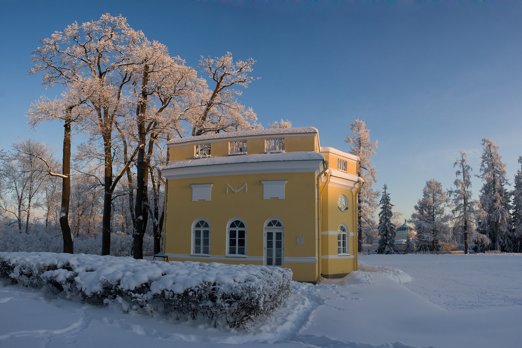 Upper Bathhouse in a clear cold winter day