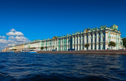 View of St. Petersburg. Winter Palace from Neva