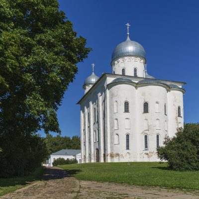 View of the St. George Cathedral of St. George (Yuryev) Monaster