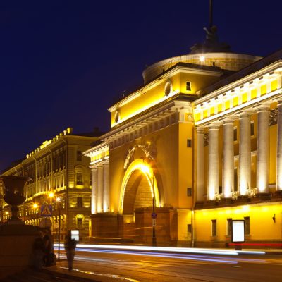 Admiralty Embankment in night