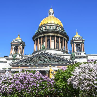 St. Isaac's Cathedral in spring, Saint Petersburg, Russia