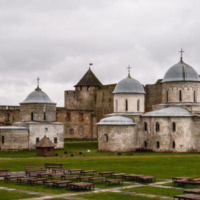 Church of the Assumption of the Blessed Virgin Mary. Ivangorod fortress. History of Russia.