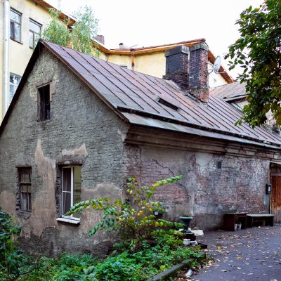 Oldest residential building in Russia, made of stone and brick - Vyborg, September 2022