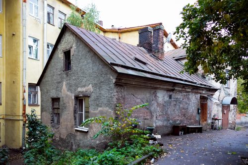 Oldest residential building in Russia, made of stone and brick - Vyborg, September 2022