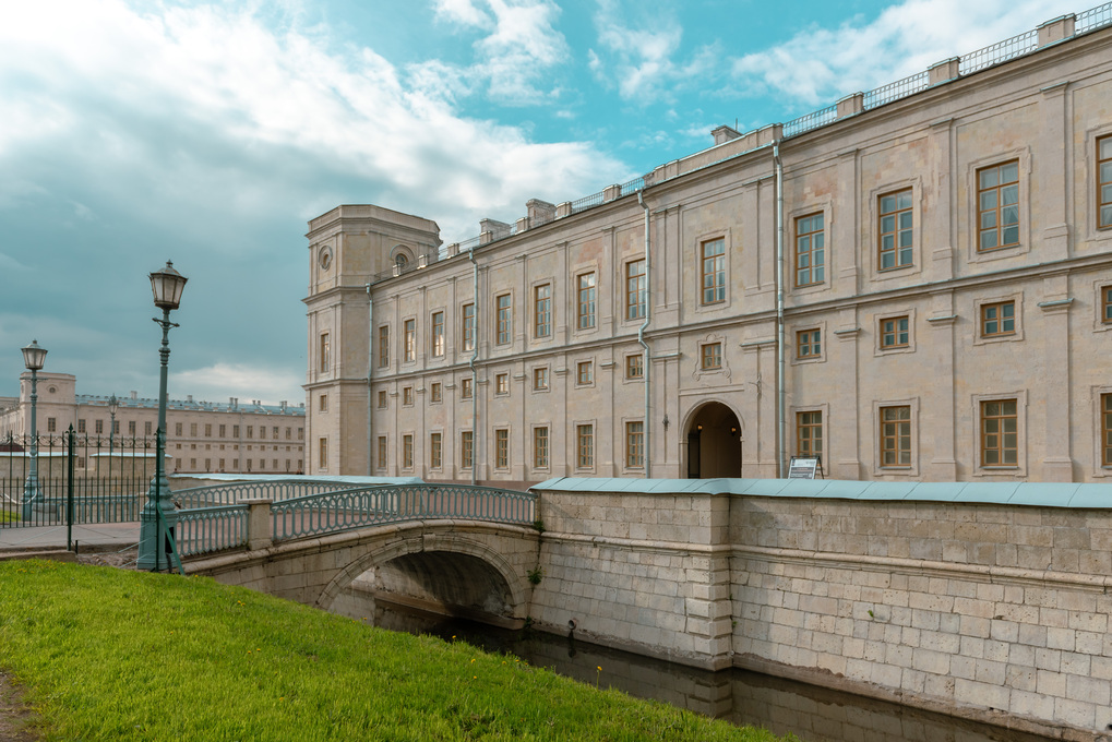 Russia, St. Petersburg, June 2022: Gatchina Palace in the suburbs of St. Petersburg