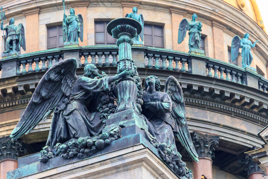 Saint Isaac's Cathedral or Isaakievskiy Sobor in St. Petersburg,