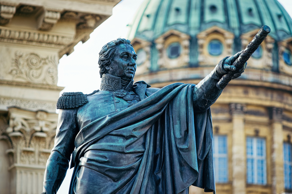 Statue General Barclay de Tolley Kazan Cathedral St Petersburg