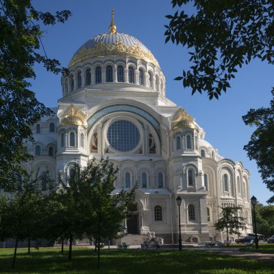 The Naval cathedral of Saint Nicholas in Kronstadt (Morskoy Niko