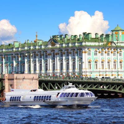 meteor - hydrofoil boat in St. Petersburg