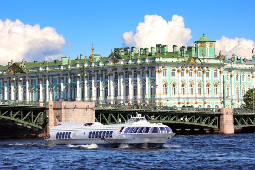 meteor - hydrofoil boat in St. Petersburg