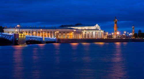 Embankment in St. Petersburg.
