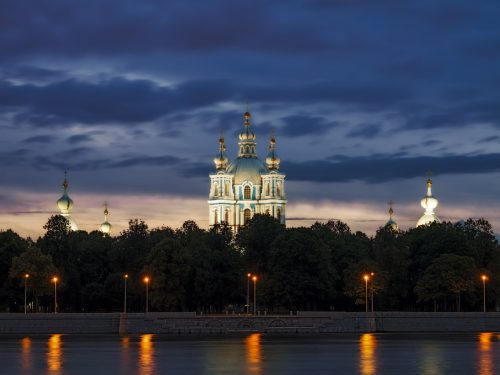 Smolny Cathedral in Saint-Petersburg