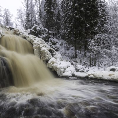 Yukankoski waterfall (White Bridges), Kulismayoki river, Russia, Karelia