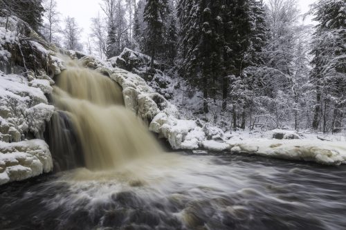 Yukankoski waterfall (White Bridges), Kulismayoki river, Russia, Karelia