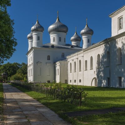 View of the Spassky Cathedral of St. George (Yuryev) Monastery a